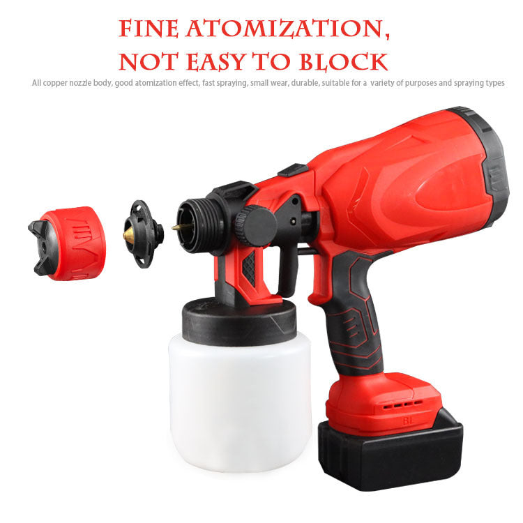 Electric Spray Gun High Pressure Automatic Apray Paint Portable Handheld Paint Watering Spray Gun